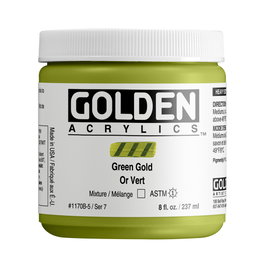Golden Couleur acrylique Heavy Body Or Verdâtre 237 ml