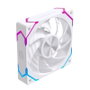Einarex EX12C PWM A-RGB Ventilateur de Boîtier 120 mm Blanc - Refroidissement PC avec Illumination Adressable