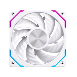 Einarex EX12C PWM A-RGB Ventilateur de Boîtier 120 mm Blanc - Refroidissement PC avec Illumination Adressable