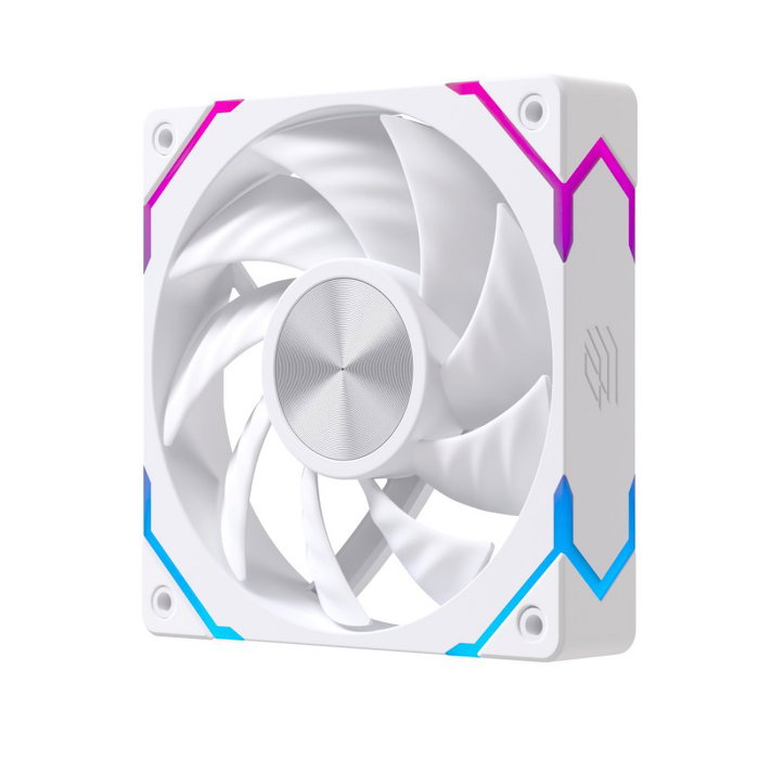 Einarex EX12C PWM A-RGB Ventilateur de Boîtier 120 mm Blanc - Refroidissement PC avec Illumination Adressable Einarex EX12C PWM A-RGB Ventilateur de Boîtier 120 mm Blanc - Refroidissement PC avec Illumination Adressable