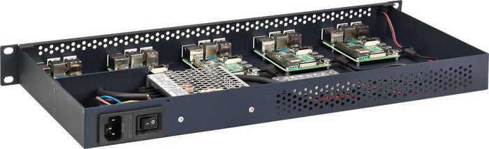 Rackmount IT Rack de montage pour 5 unités Raspberry Pi 4 Rackmount IT Rack de montage pour 5 unités Raspberry Pi 4
