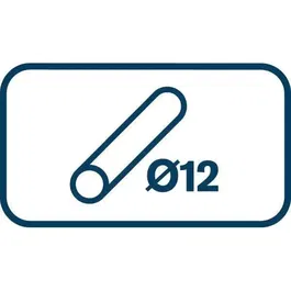 Rapid EG212 Pistolet à colle chaude 20W avec support ajustable, embout silicone et 4 bâtons de colle Ø12mm pour travaux de décoration et réparation