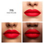 Guerlain Rouge à lèvres KissKiss Tender Matte #775 Kiss Rouge Confort 16h Hydratant Soin Riche Acide Hyaluronique Beurre de Karité 2,8g