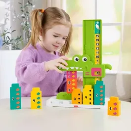 Fisher-Price Jouet d'Apprentissage L'Alligator des Additions JCT13 pour Enfants à partir de 3 ans, Découverte des Chiffres et des Opérations