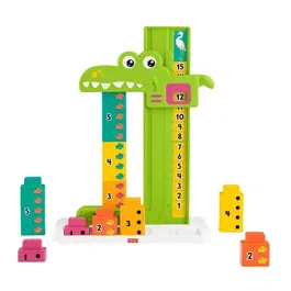 Fisher-Price Jouet d'Apprentissage L'Alligator des Additions JCT13 pour Enfants à partir de 3 ans, Découverte des Chiffres et des Opérations
