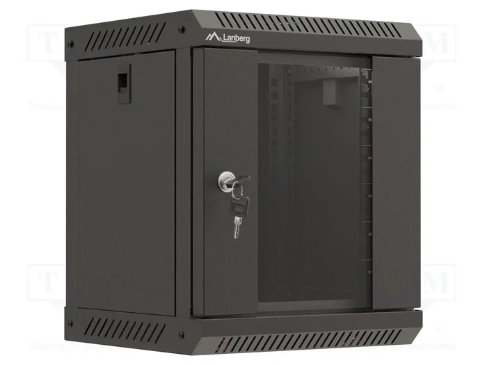 LANBERG Armoire rack 10 pouces 6U, Noire LANBERG Armoire rack 10 pouces 6U, Noire