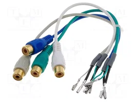 4CARMEDIA Adaptateur pour le tuner TV avec cordons et socle RCA x4
