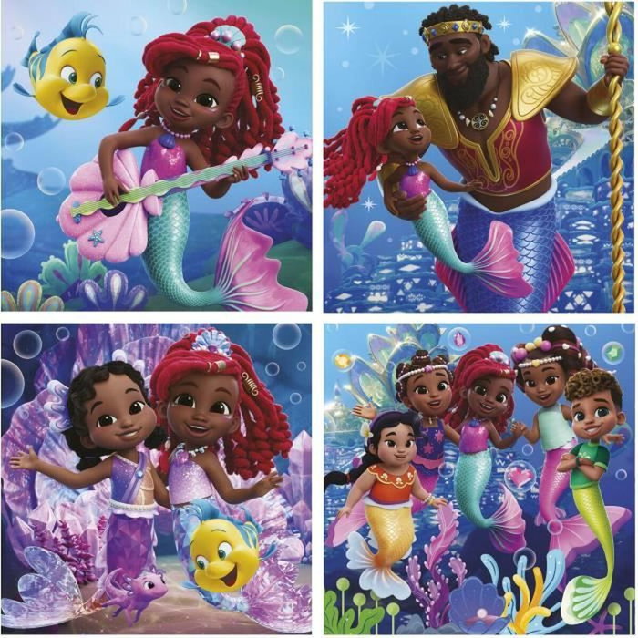 Educa Puzzles Progressifs Ariel - Lot de 4 puzzles (12, 16, 20 et 25 pièces) Educa Puzzles Progressifs Ariel - Lot de 4 puzzles (12, 16, 20 et 25 pièces)