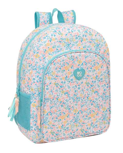 Safta Mochila Adapt.Carro Moos "Fiori" Sac à dos adapté aux chariots, Dimensions: 33 x 42 x 14 cm, Âge recommandé: 3 ans