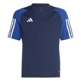 Maillot de Football à Manches Courtes pour Enfants Adidas HK7639 Bleu (7-8 Ans)