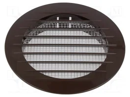 DOSPEL S.A. Grille de ventilation Ø133x26mm brun en ABS