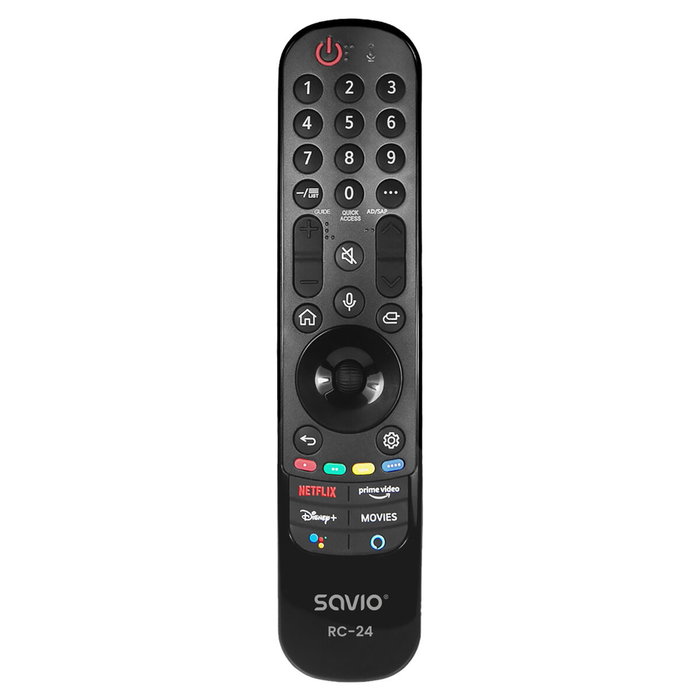 Télécommande Universelle Savio RC-24 Noir Télécommande Universelle Savio RC-24 Noir
