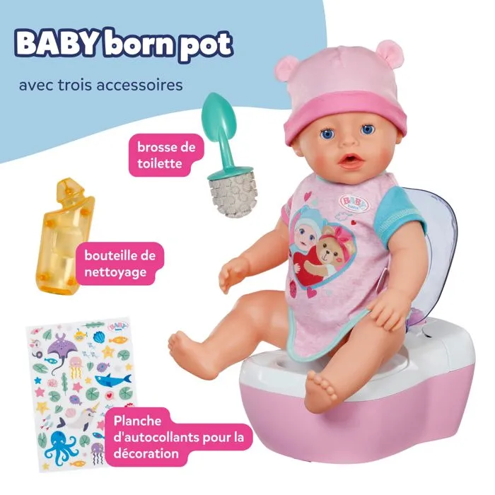 Zapf Creation BABY BORN Toilettes jouet avec sons et lumières