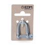 Edm 30550 Grillete en acier galvanisé Ø6 mm, charge max 100 kg, blister