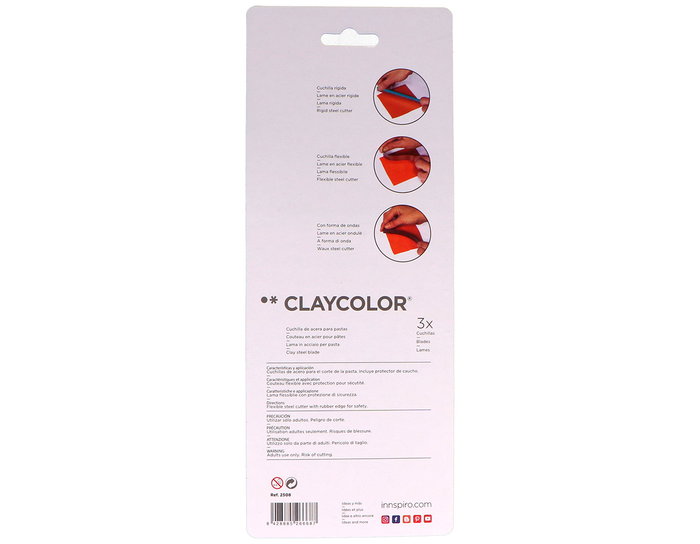 Innspiro Set de 3 lames en acier pour pâtes