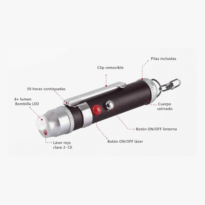True Laserlite tu211k avec laser rouge et LED True Laserlite tu211k avec laser rouge et LED