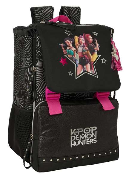 Safta Mochila extensible K-pop Demon Hunters - Energy 18,5x41x15 cm sac à dos enfant Safta Mochila extensible K-pop Demon Hunters - Energy 18,5x41x15 cm sac à dos enfant