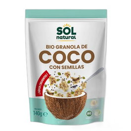 SOLNATURAL Granola Crunchy de Coco avec Graines Bio 140g