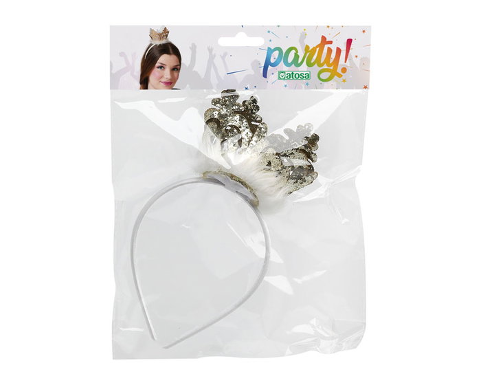 Diademe Dorée avec Couronne de Princesse pour Femme ou Fille - Accessoire pour Anniversaire et Fêtes Diademe Dorée avec Couronne de Princesse pour Femme ou Fille - Accessoire pour Anniversaire et Fêtes