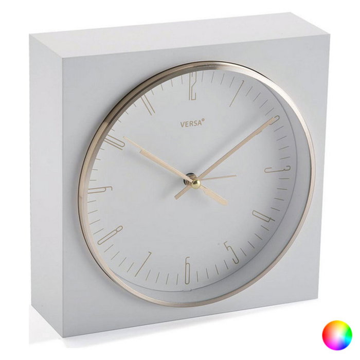 Pendule Réveil Plastique (6,5 x 16,5 x 16,5 cm) Gris Pendule Réveil Plastique (6,5 x 16,5 x 16,5 cm) Gris