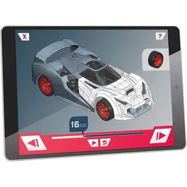 Clementoni Science & Jeu Hypercar - Voiture de Course à Construire pour Enfants - Kit avec Autocollants - À Partir de 8 Ans