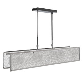 Lampe À Suspension Japan en Aluminium et Cristal