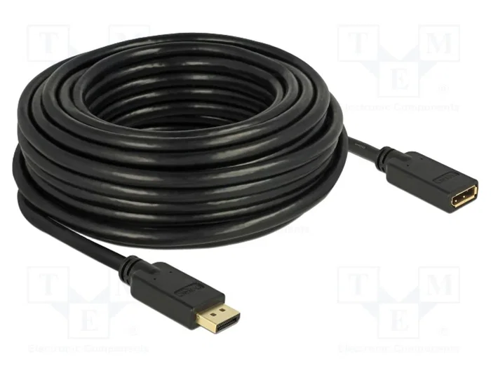 DELOCK Câble DisplayPort 1.2 noir 15m DELOCK Câble DisplayPort 1.2 noir 15m