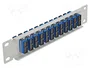 DELOCK Panneau de brassage à fibre optique SC Duplex gris 10 pouces