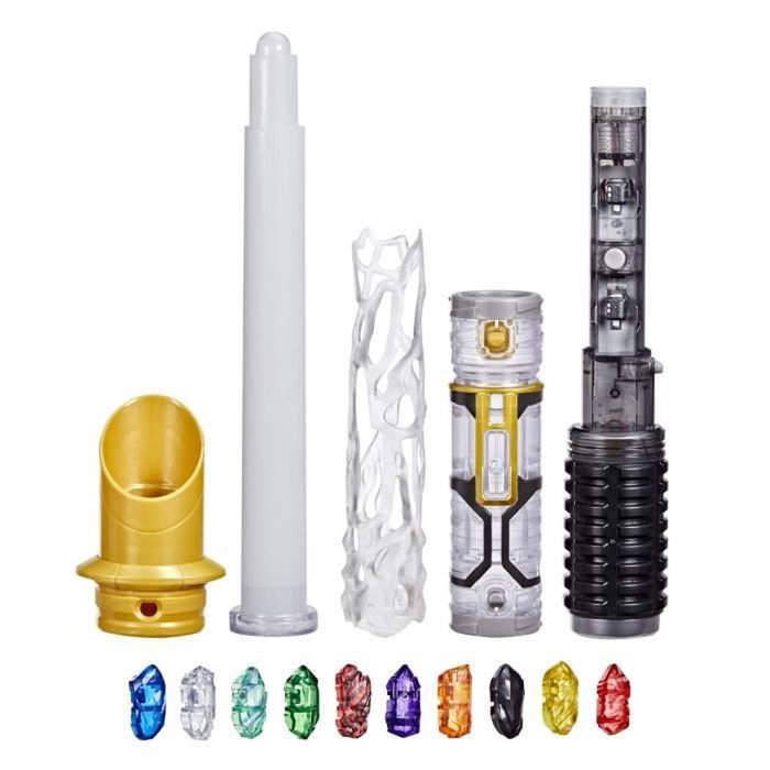 Hasbro Star Wars Sabre laser Cristal Kyber avec 10 cristaux Hasbro Star Wars Sabre laser Cristal Kyber avec 10 cristaux