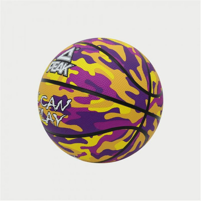 Ballon de basket Peak Peak Camo Ball Jaune Violet (Taille 5)