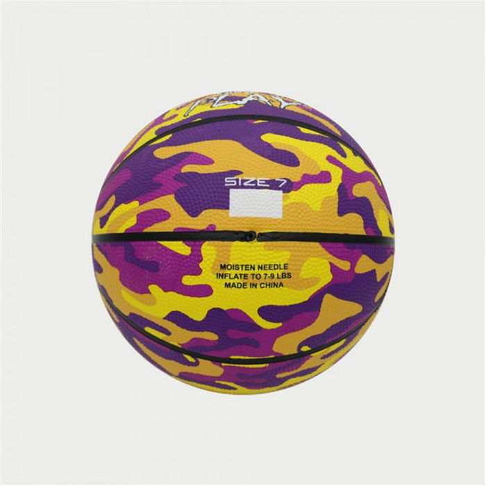 Ballon de basket Peak Peak Camo Ball Jaune Violet (Taille 5)