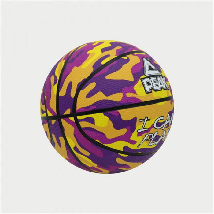 Ballon de basket Peak Peak Camo Ball Jaune Violet (Taille 5)