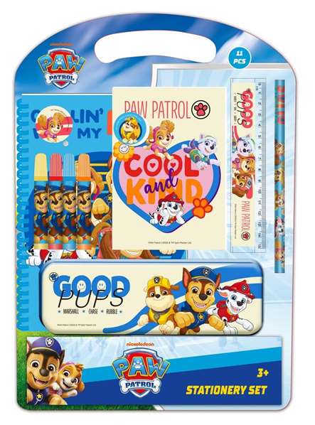 Safta - Set d'écriture Paw Patrol "Cool" avec ardoise, tableau blanc et accessoires - 27 x 37.5 x 3 cm - Pour enfants à partir de 3 ans