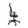 Piqueras Y Crespo Motilla - Chaise de bureau Sincro/Traslack, Assise Bleu Marine et Dossier Noir