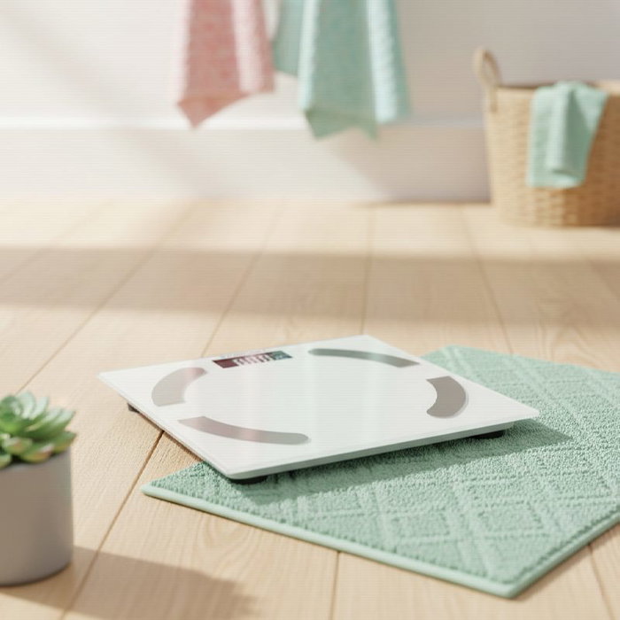 Balance Numérique de Salle de Bain Blaupunkt BP5009 Blanc Verre trempé