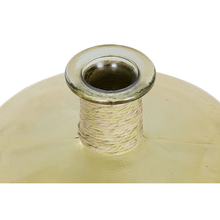 DKD Home Decor Vase Ambre Corde Verre trempé 35 x 35 x 45 cm DKD Home Decor Vase Ambre Corde Verre trempé 35 x 35 x 45 cm