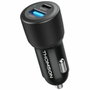 Thomson Chargeur voiture 60W USB-C PD 30W et USB-A QC 3.0 Noir