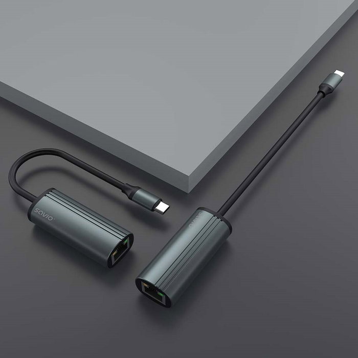 Savio Adaptateur USB-C vers Ethernet AK-56 Savio Adaptateur USB-C vers Ethernet AK-56