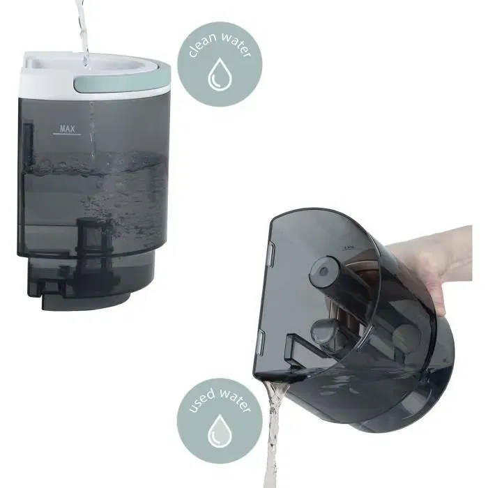 H.Koenig TWT88 Nettoyeur vapeur et extracteur à main pour textiles (1200 W, eau chaude 60°C, débit 250 ml/min, réservoir 1600 ml/950 ml, 3 brosses) - Blanc H.Koenig TWT88 Nettoyeur vapeur et extracteur à main pour textiles (1200 W, eau chaude 60°C, débit 250 ml/min, réservoir 1600 ml/950 ml, 3 brosses) - Blanc