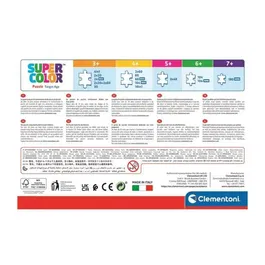 Clementoni Supercolor 4 In 1 - Puzzle Jurassic World Progressif Enfants 3+ Ans - 12, 16, 20, 24 Pièces - 4 Images Différentes - Fabriqué en Italie