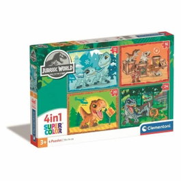 Clementoni Coffret de 4 Puzzles Progressifs Jurassic World (12, 16, 20 et 24 pièces)