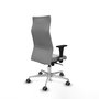 Piqueras Y Crespo Fauteuil Albacete avec mécanisme synchrone, Gris clair