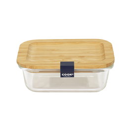 Cook Concept Fiambrera 320 ml en verre borosilicate et bambou