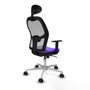 Piqueras y Crespo Chaise de Bureau Jorquera avec Appui-tête Lila
