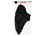 Ailes de Halloween Noires Grandes 65 x 65 cm avec Effet Plumes pour Déguisement Démon, Ange Tombé ou Créature - Accessoire de Fête