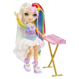 Rainbow High Jr High - Poupée Fashion Rock Band Amaya, 22 cm - Avec Tenue et Accessoires - À Collectionner - À Partir de 4 Ans
