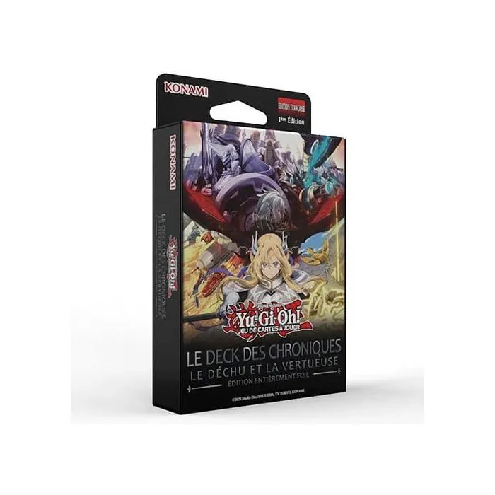 Konami Yu-Gi-Oh! Deck Les Chroniques - Le Déchu et la Vertueuse - 51 cartes Konami Yu-Gi-Oh! Deck Les Chroniques - Le Déchu et la Vertueuse - 51 cartes