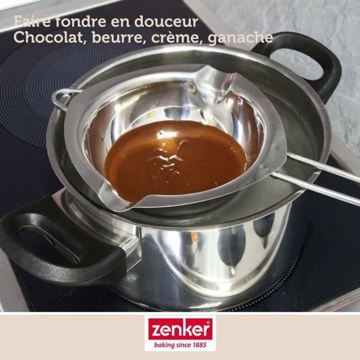 Zenker Smart Pastry Service à bain-marie et pince à friture