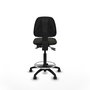 PIQUERAS Y CRESPO Tabouret Isso Asynchrone Tissu Noir