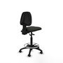 PIQUERAS Y CRESPO Tabouret Isso Asynchrone Tissu Noir